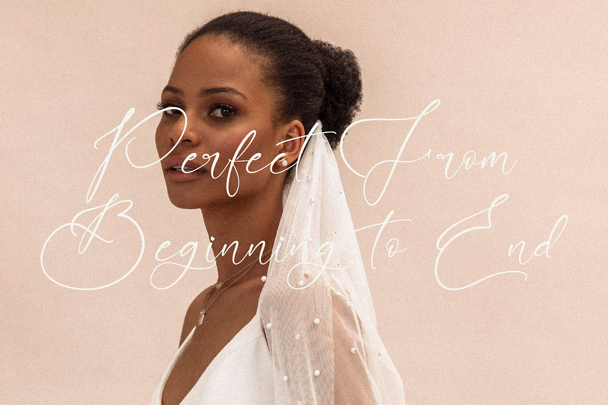 Aloruty Fortune Beauty Calligraphy, a Script Font by Letterena Studios Script (Photo 7 of 15)