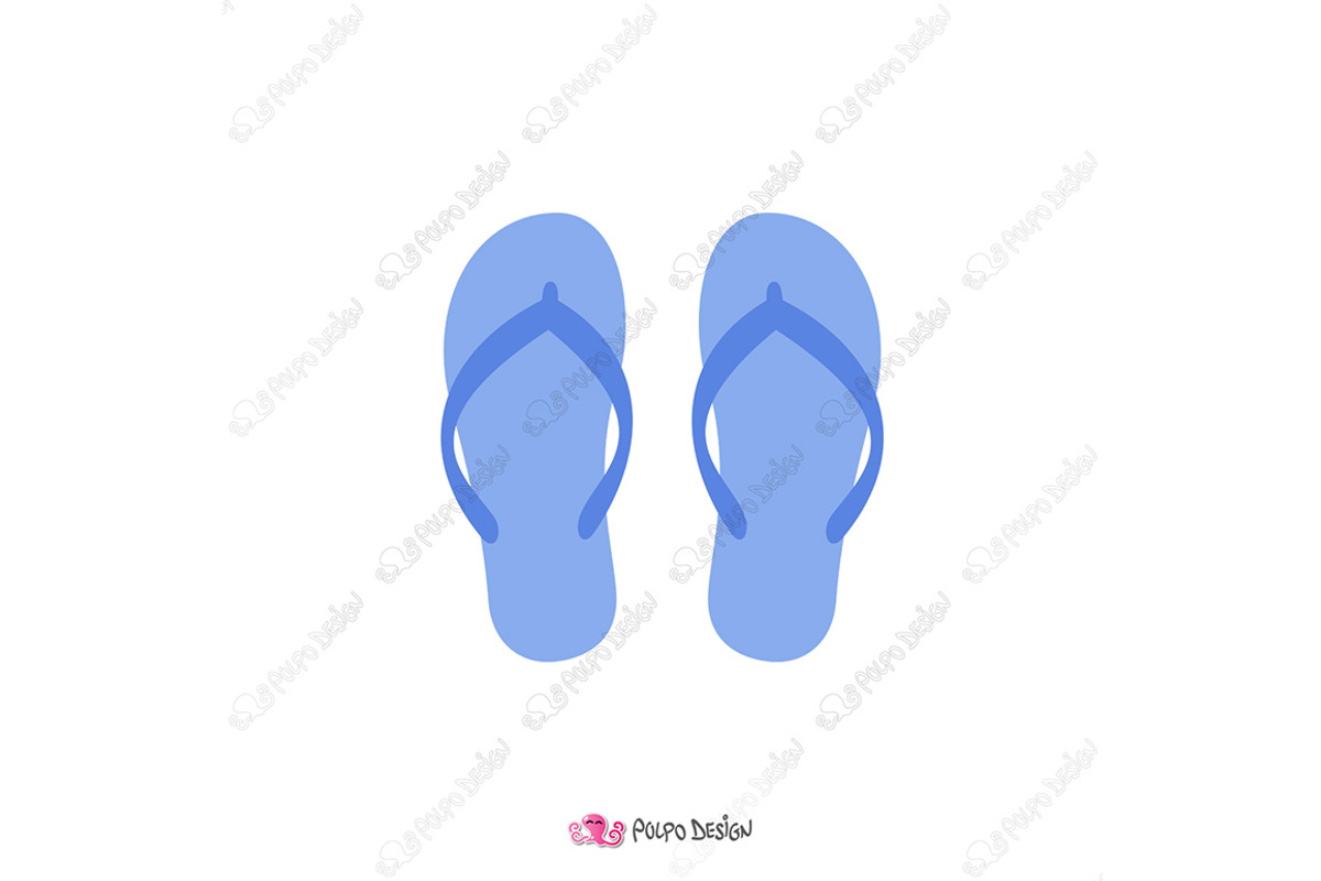 Colorful Flip Flops clipart, an Object Graphic by PolpoDesign (Photo 2 of 2)