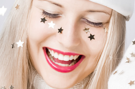 Blonde girl in christmas time woman featuring christmas, beauty, and blond, a Holiday Photo by Anneleven