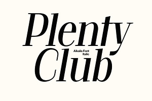 Alkalis Modern Elegant Serif