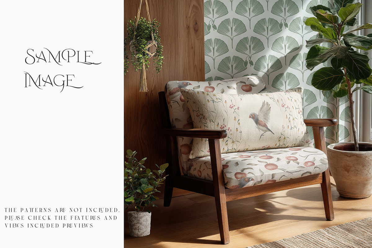 Armchair Upholstery & Pillow Mockups, a Mockup by mock-ups (Photo 8 of 22)