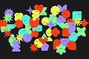 Shapes Set 50 Pieces - Cute Emotion, an Object Graphic by line & plane (Thumbnail 7 of 8)