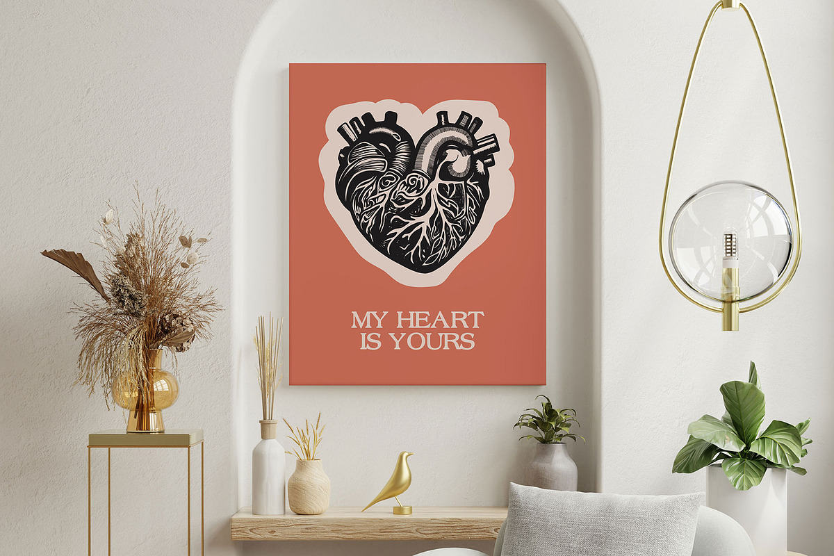 Linocut Love | Poster Builder, an Object Graphic by KetteCreate (Photo 19 of 22)