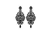 Vintage Filigree Earring SVG Bundle, an Object Graphic by jahid234 (Thumbnail 3 of 13)