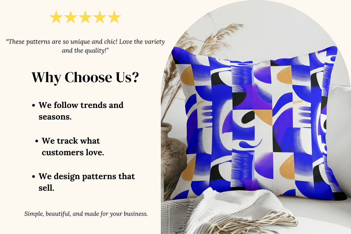 Color Pop Abstract Patterns, a Pattern Graphic by Ninterints (Photo 3 of 10)