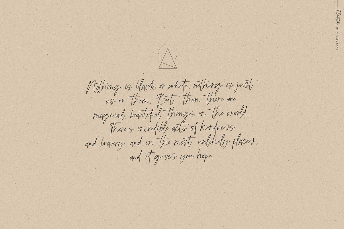 Florentina stylish script font preview 8