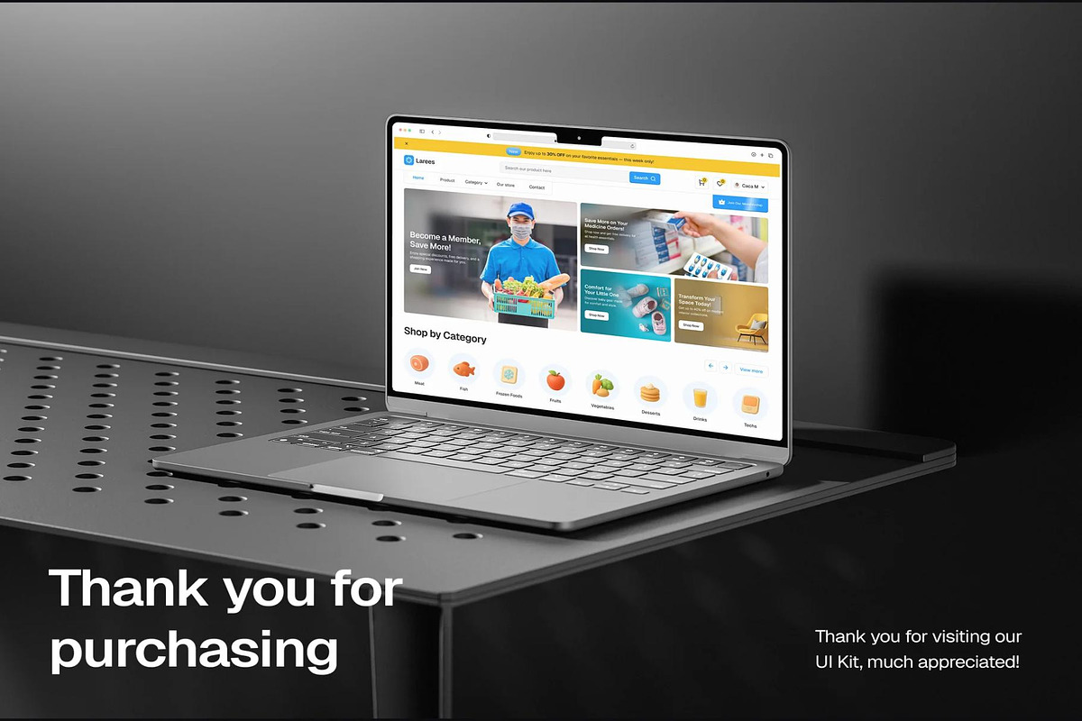 Website E-commerce UI kit, an UI Kit Template by Creative Perspective (Photo 8 of 8)