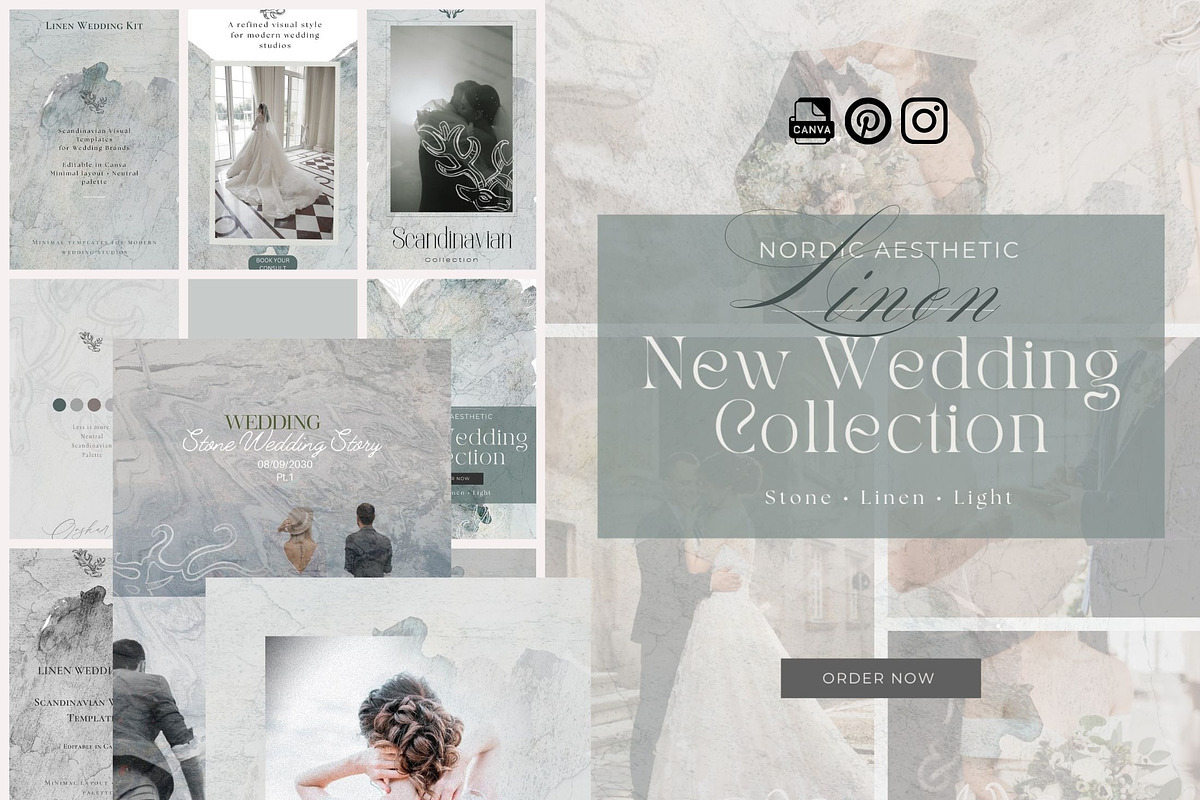 Scandinavian WeddingTemplates Bundle, a Social Media Template by Alisa Mikibith Art (Photo 12 of 23)