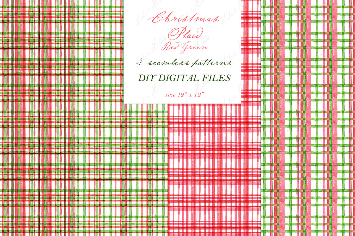 Christmas Plaid Green Red DIY, a Graphic by LABFcreations (Photo 4 of 4)