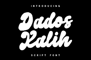 Dados Kalih - Script Font