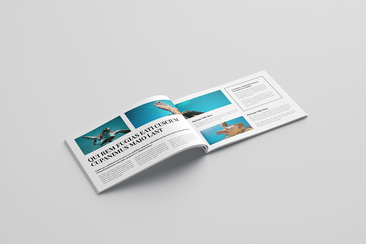 Travel Magazine Template Landscape, a Magazine Template by Cleffon_Graphic_Studio (Photo 5 of 11)