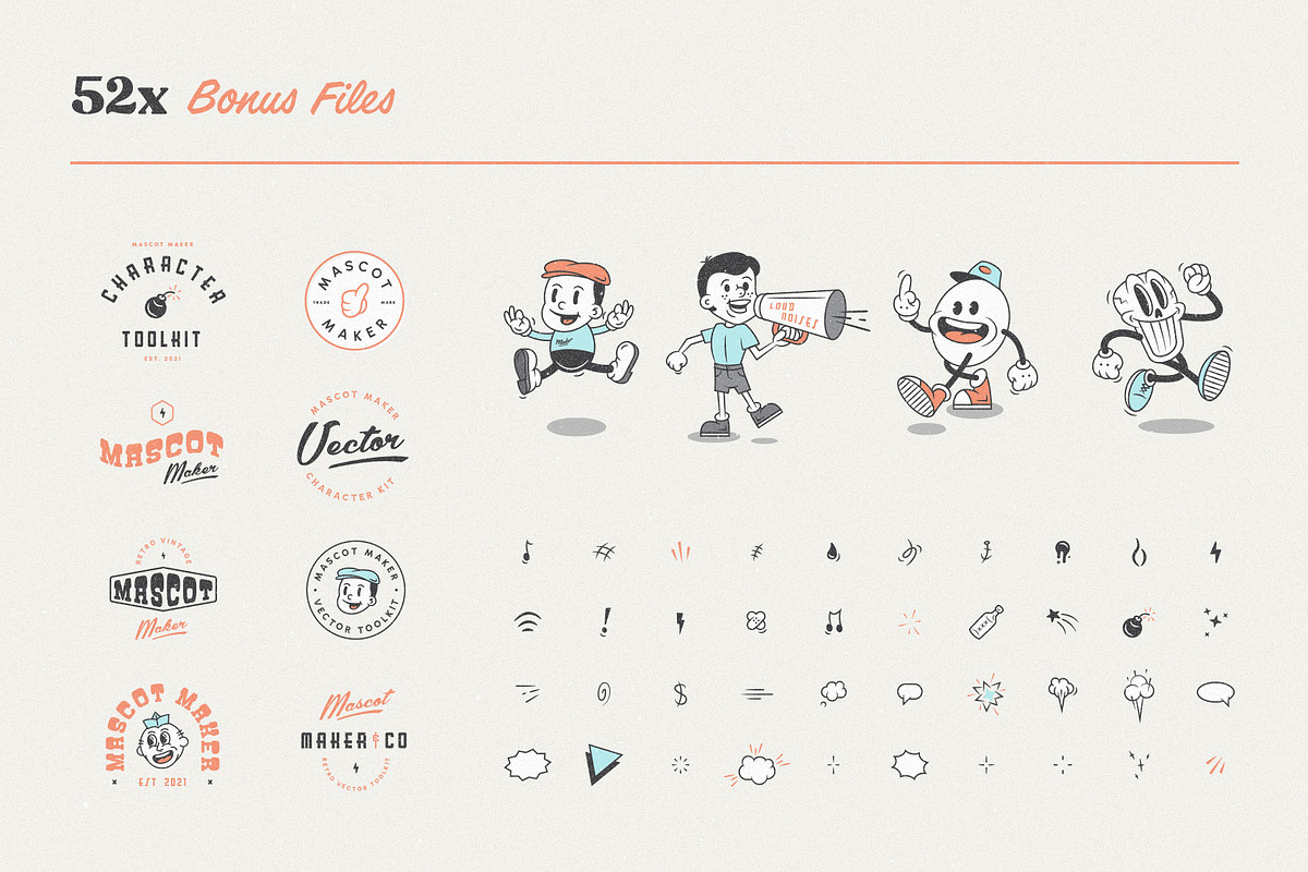 Food Friends v2.0: Vintage Mascots, a Food Illustration by Staple. (Photo 8 of 9)