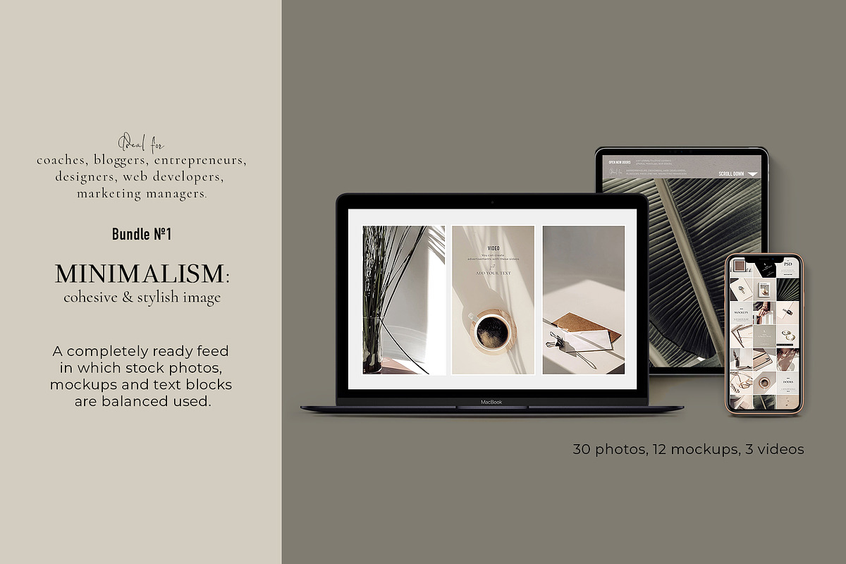 Minimalism. Feed №1., a Social Media Template by OntheMoon (Photo 1 of 9)