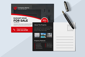 Company Post Card Design Layout