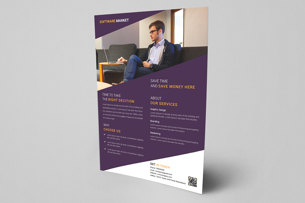 Tech Company Flyer, a Flyer Template by UI_Expert