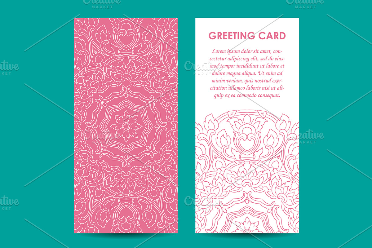 Mandala greeting cards set, a Card Template by Iryna Denysova (Photo 5 of 9)