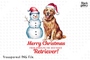 Watercolor Christmas Dog Puns Bundle, a Graphic by Clipart Bloom (Thumbnail 7 of 25)