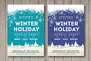 Winter Holiday Flyers Bundle, a Flyer Template by Rafoz (Thumbnail 5 of 6)