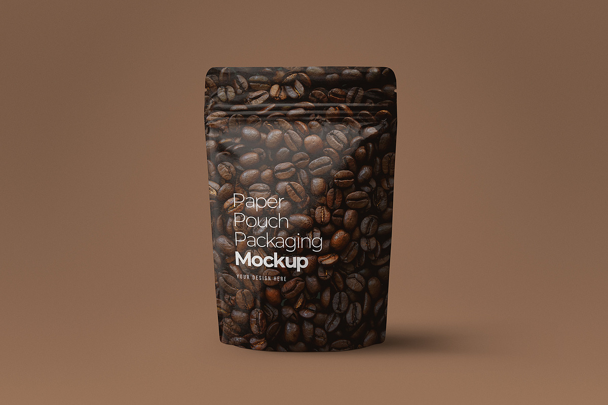 Paper Pouch Packaging Mockup, a Packaging Mockup by Aurora Graphics (Photo 3 of 5)