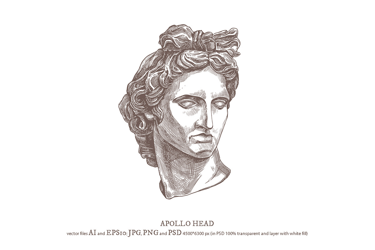 Apollo Belvedere Illustrations, an Illustration by alexrockheart (Photo 2 of 13)