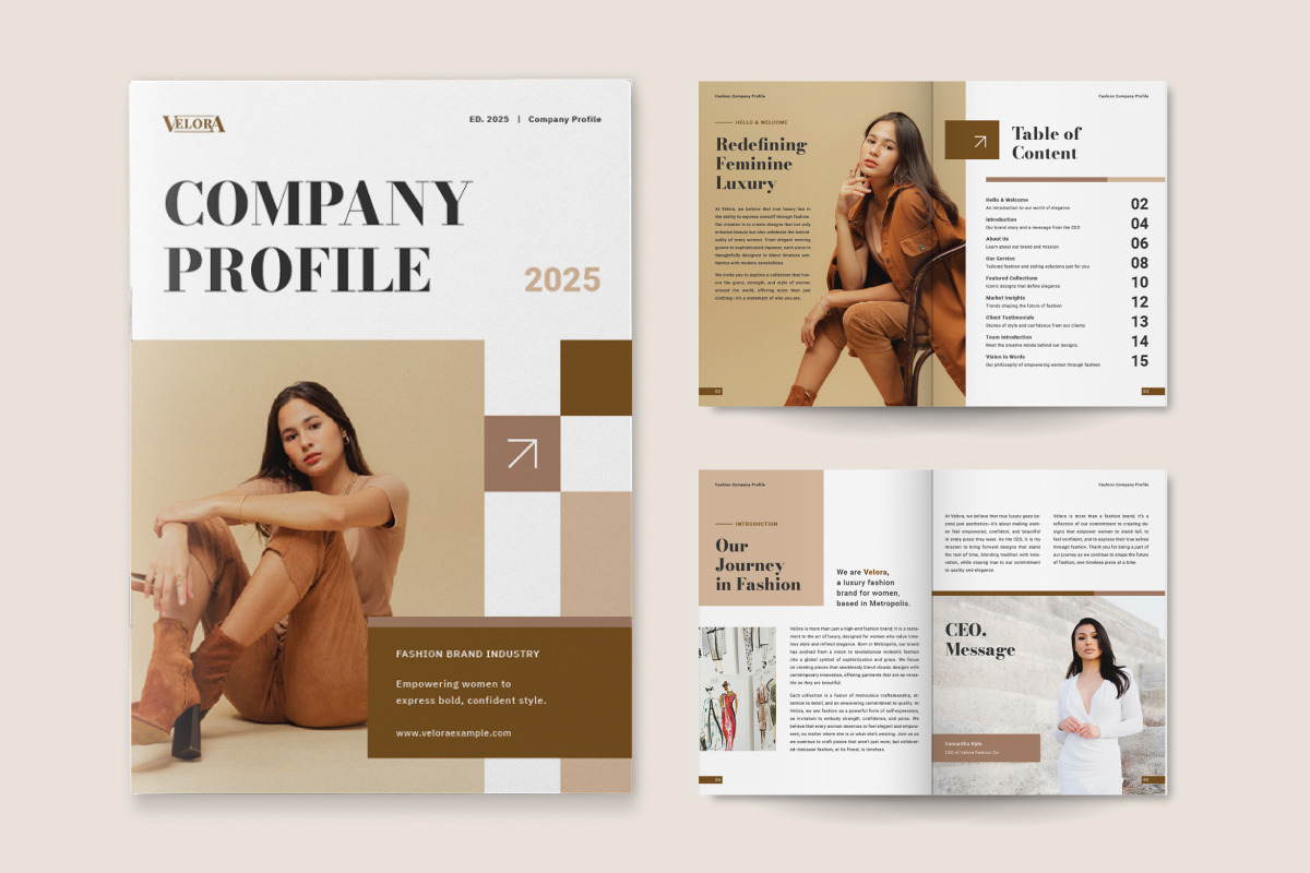 Fashion Brand Company Profile, a Brochure Template by twinstd (Photo 4 of 6)