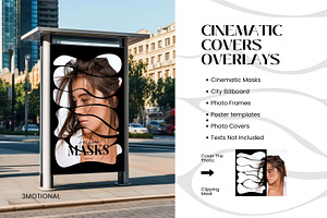 50 Cinematic Cover Overlay Clip Mask