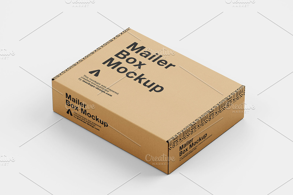 Mailer box mockup, a Packaging Mockup by PremiumMockup (Photo 4 of 4)
