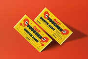 Yellow Retro Gift Voucher, a Card Template by graphicook (Thumbnail 3 of 3)