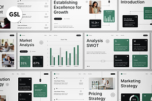 White Business Strategy Google Slide, a Presentation Template by graphicook