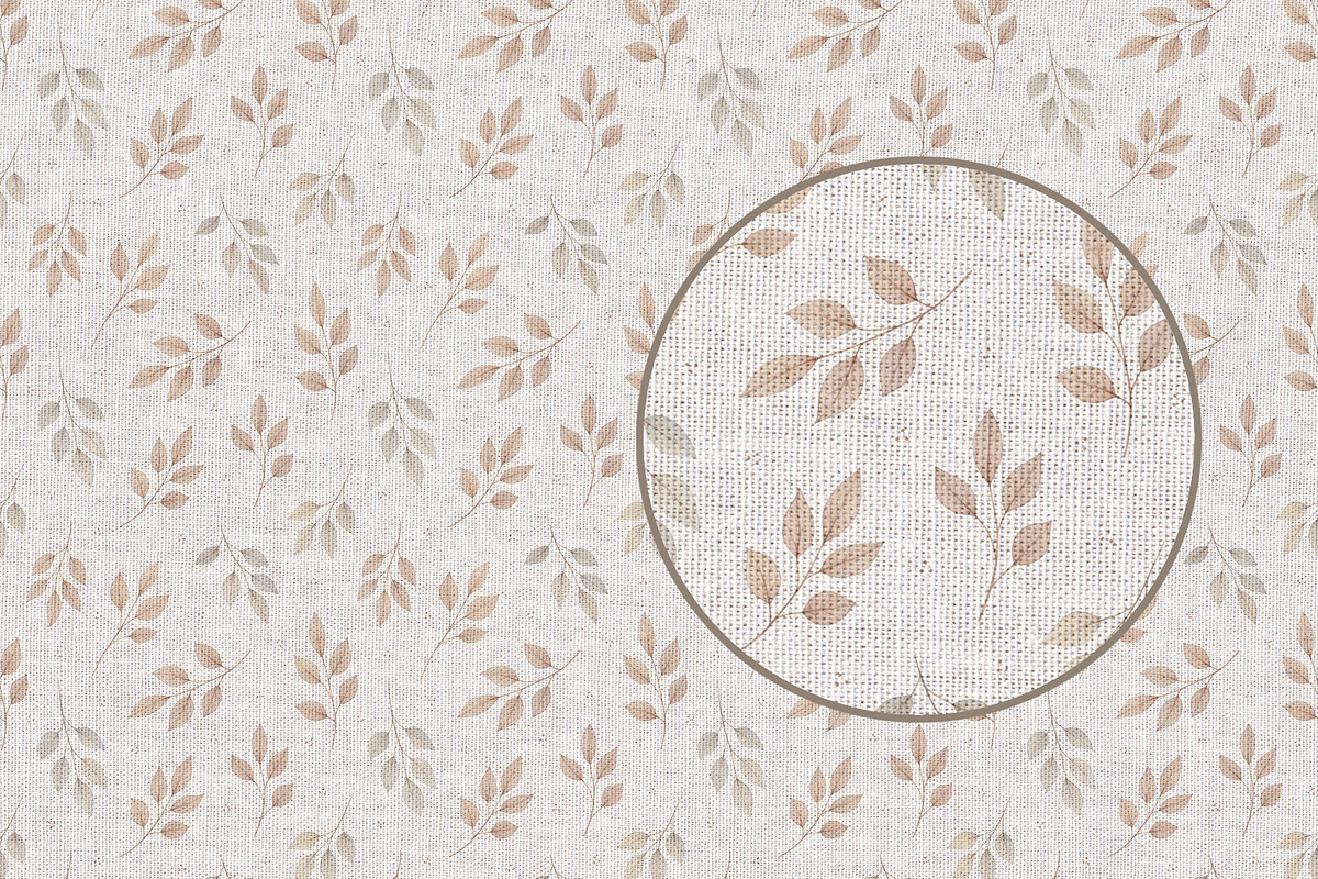 Autumn Watercolor Leaves Pattern, a Pattern Graphic by Kreeya Art Shop (Photo 13 of 13)