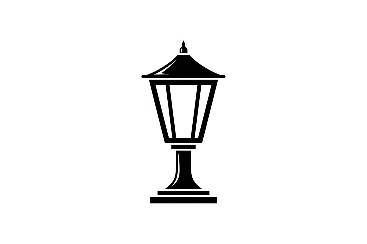 Vintage Street Lantern Silhouette Bu, an Illustration by hafijul (Photo 42 of 51)