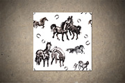 Horses Sumi-e, an Animal Illustration by StabuLaRasa illustration (Thumbnail 19 of 21)
