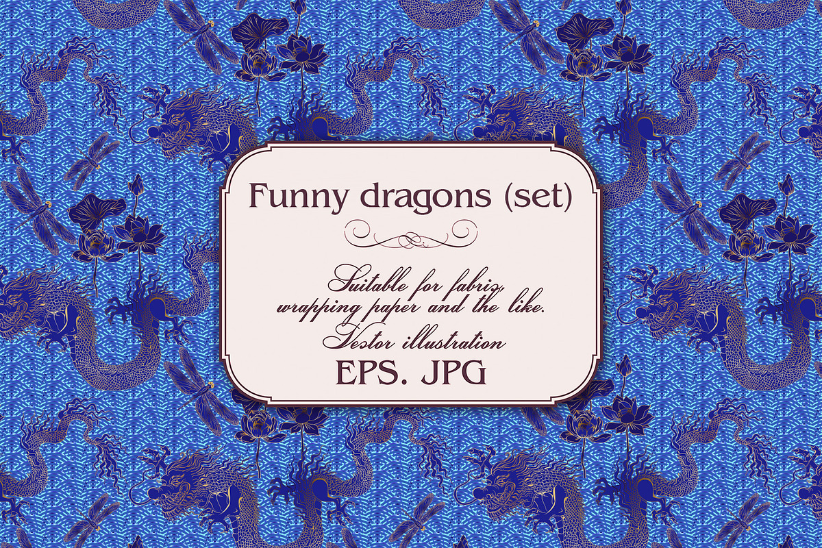 Funny dragons, a Pattern Graphic by Designs by Helen Trupak (Photo 4 of 10)