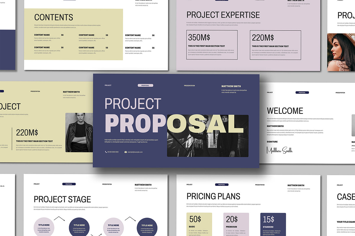 Professional Project Proposal, a Presentation Template by Mighty-Slide (Photo 1 of 6)
