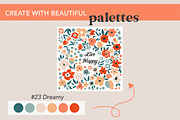 25 Boho Color Palettes, a Palette Add-On by Ellen Carty Design (Thumbnail 4 of 10)