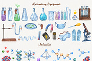 Science Watercolor Set, an Education Illustration by BarvArt (Thumbnail 9 of 17)
