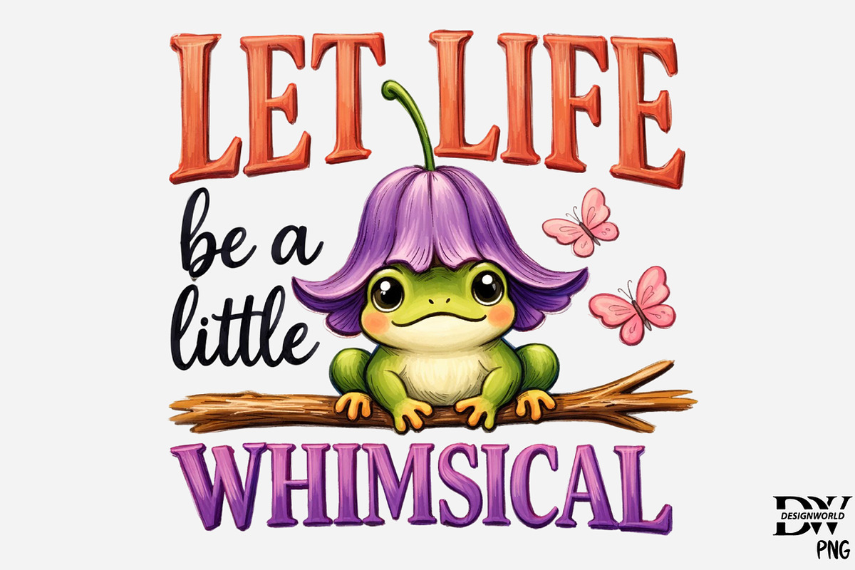 Spring Quote Frog png, an Illustration by Designworld (Photo 1 of 5)