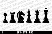 Set of chess pieces, an Object Graphic by Vectorhight (Thumbnail 2 of 3)