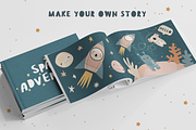 Space adventure. Clipart for kids, an Animal Illustration by RinaKustova (Thumbnail 10 of 19)