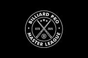 Billiard Emblem Badge Logo, a Branding & Logo Template by Buqancreative (Thumbnail 2 of 2)