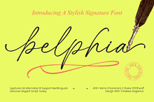 Belphia Stylish Signature Font