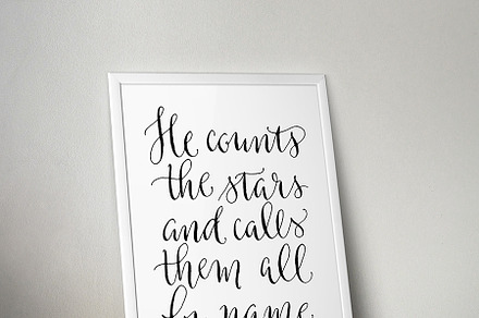 Modern Calligraphy Nursery Art