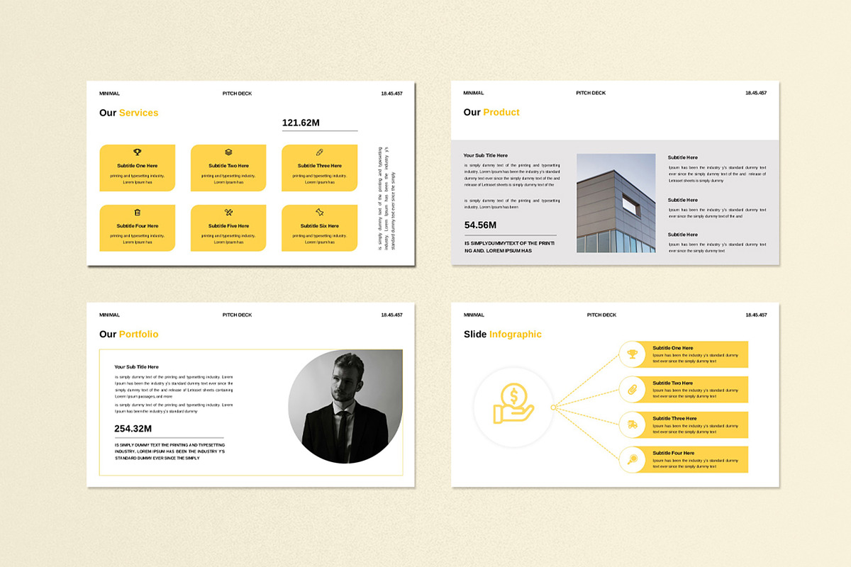 Pitch Deck Presentation Template, a Presentation Template by Dream-Lab (Photo 4 of 7)