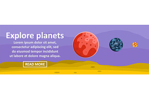 Explore Planets Banner Horizontal