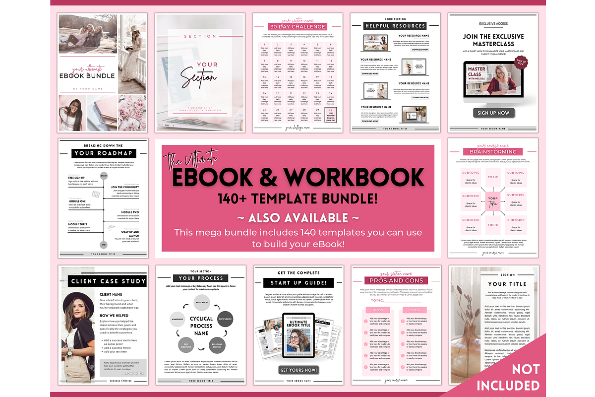 Worksheet Template BUNDLE, Workbook, a Marketing Template by Templatables (Photo 9 of 9)