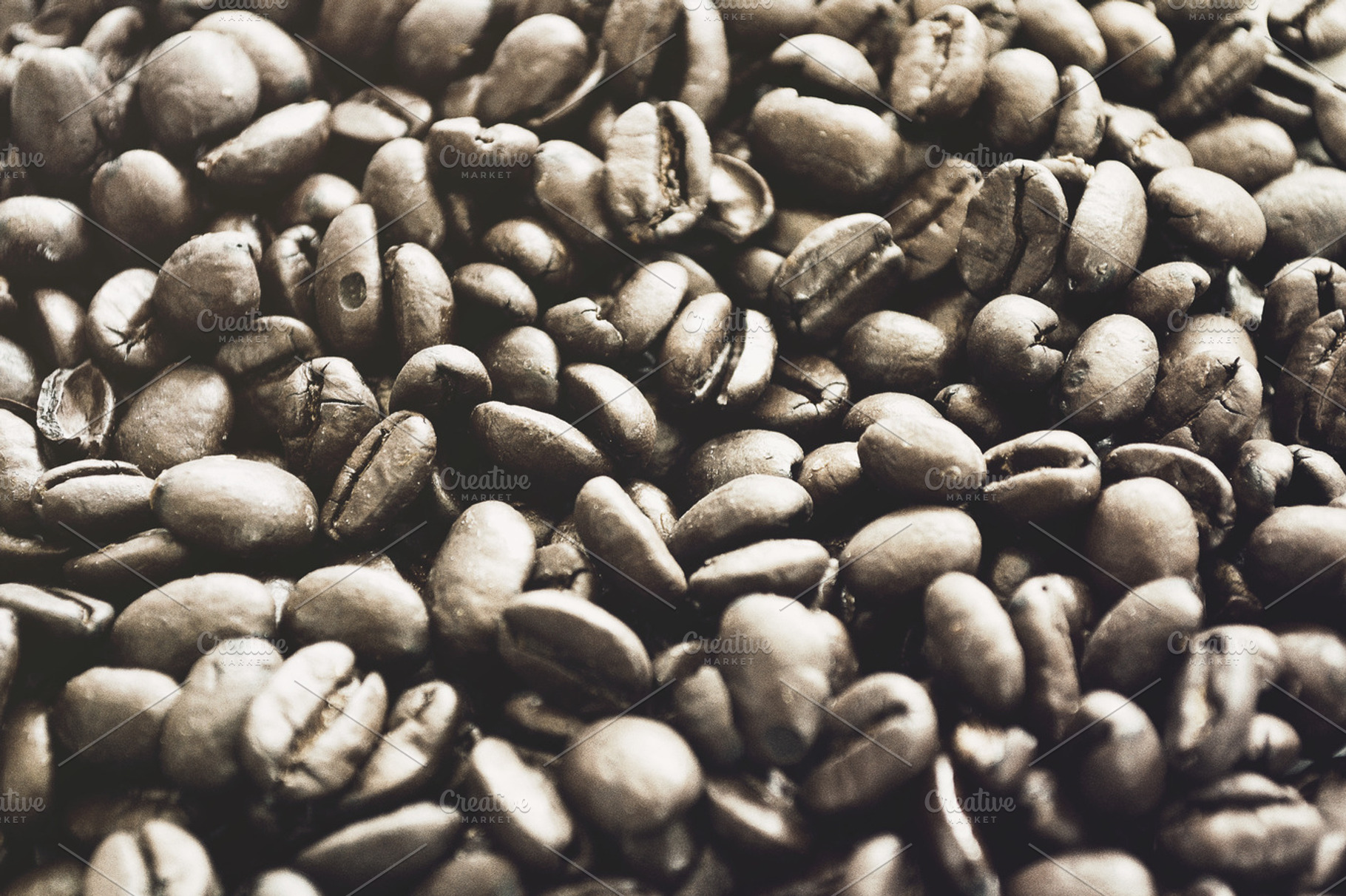 Coffee beans containing coffee, beans, and brown