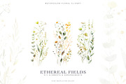 Watercolor Delicate Wildflowers, a Decorative Illustration by Patishop Art (Thumbnail 3 of 7)