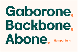 Hempa Sans - Sans Serif Family Fonts