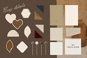 Cozy Textile Stationery Kit, an Object Graphic by DigARTbyHavroshka (Thumbnail 9 of 12)