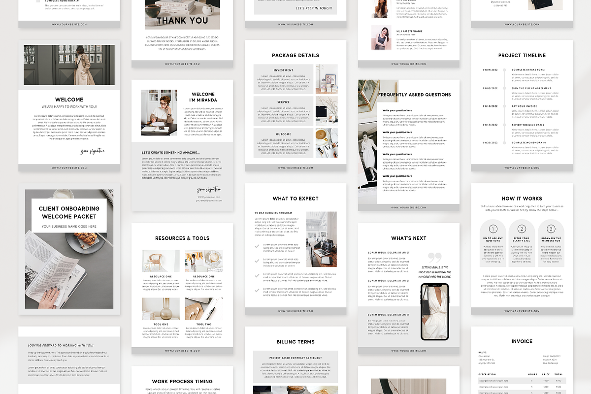 Client Welcome Book Template, a Magazine Template by ShopRShop